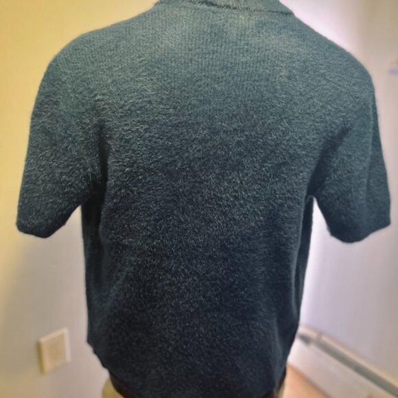 SOFT TEXTURED ZIP UP COLLARD SHIRT - Picture 3 of 5